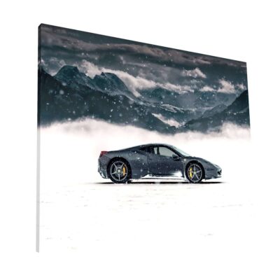Ferrari en la nieve