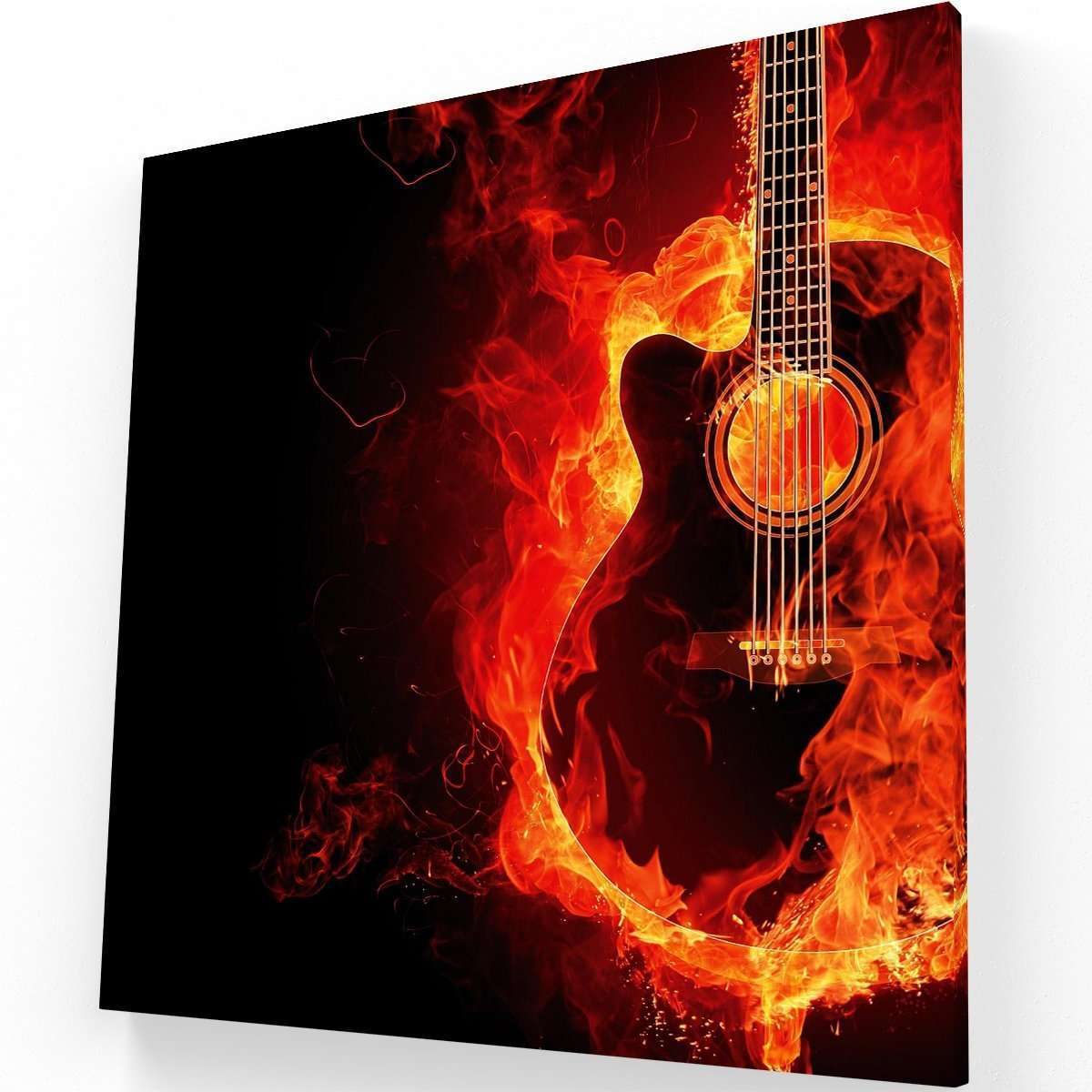 Guitarra en fuego