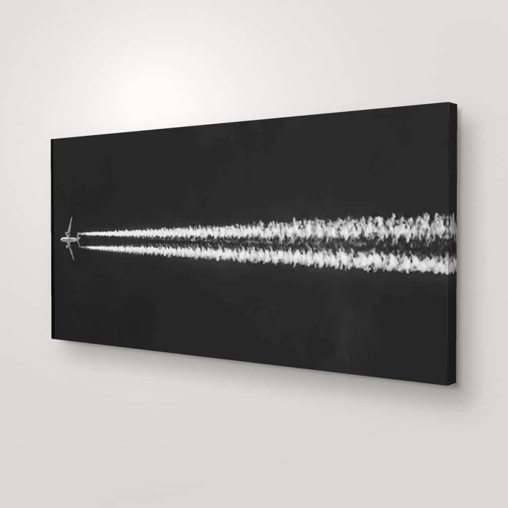 Vuelo del Avión en canvas