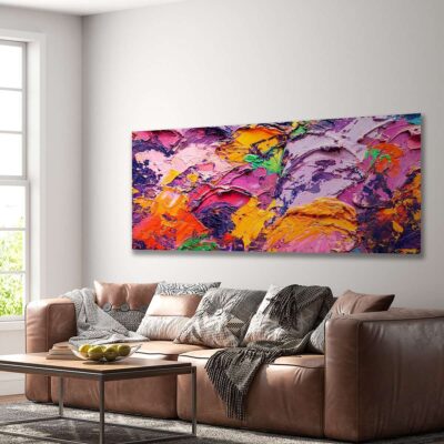 Pintura en morados