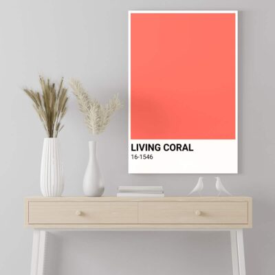 Poster Frame in living room Psd Mockup
