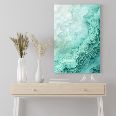 Poster Frame in living room Psd Mockup