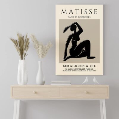 Poster Frame in living room Psd Mockup