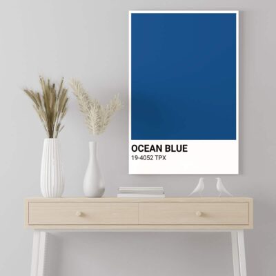 Poster Frame in living room Psd Mockup