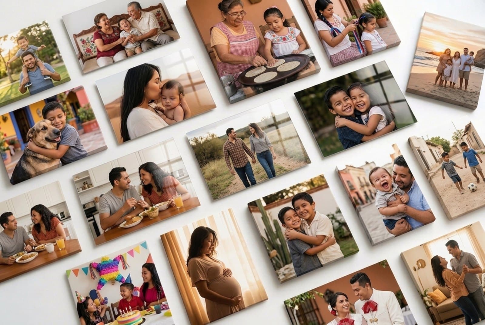 Cuadros de Fotos Personalizado | Canvas y Acrílico HD Cuadros personalizados con fotos de familias mexicanas en canvas y acrílico