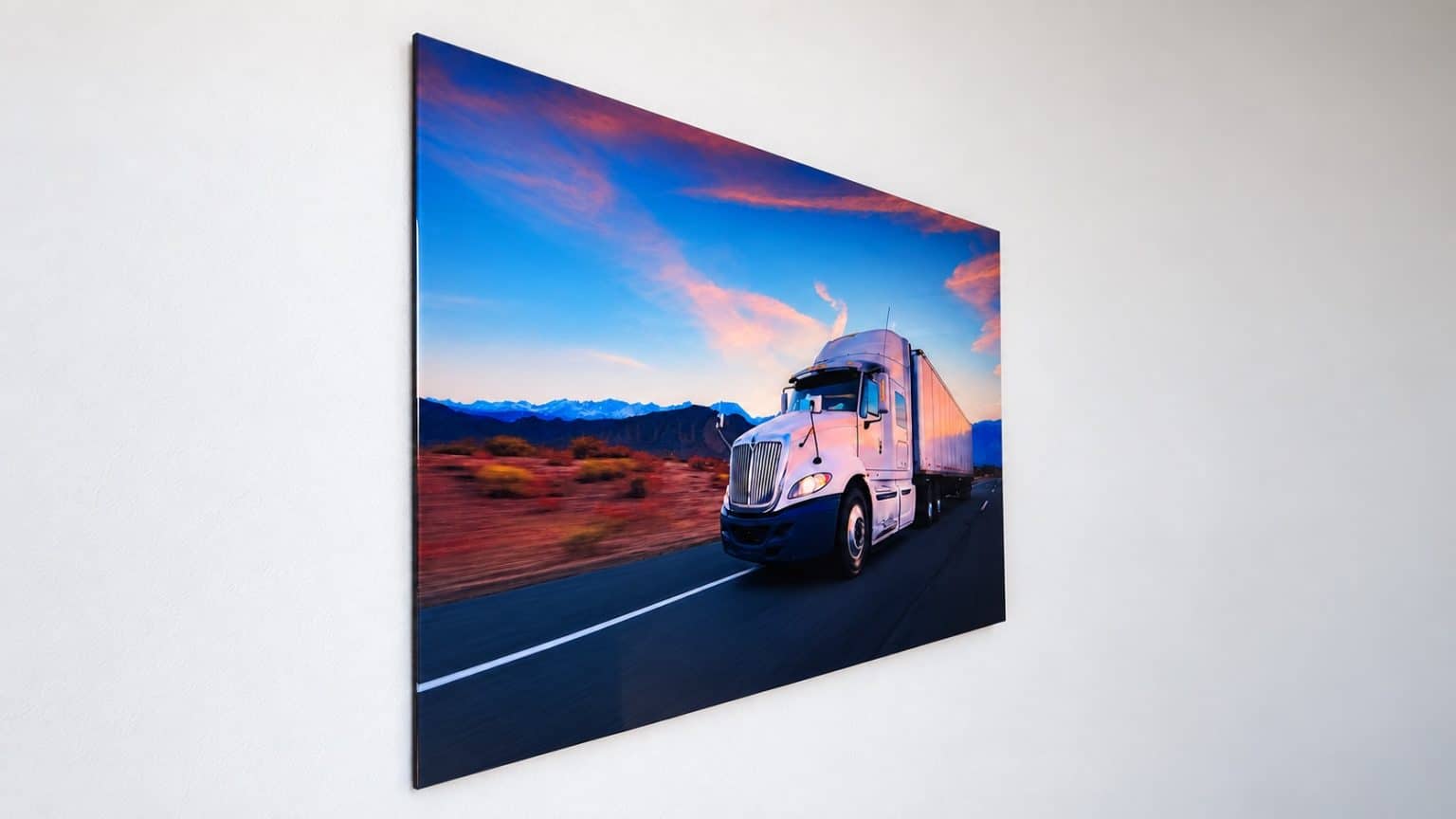 Cuadros de Fotos Personalizado | Canvas y Acrílico HD Cuadro en acrílico de un tractocamión