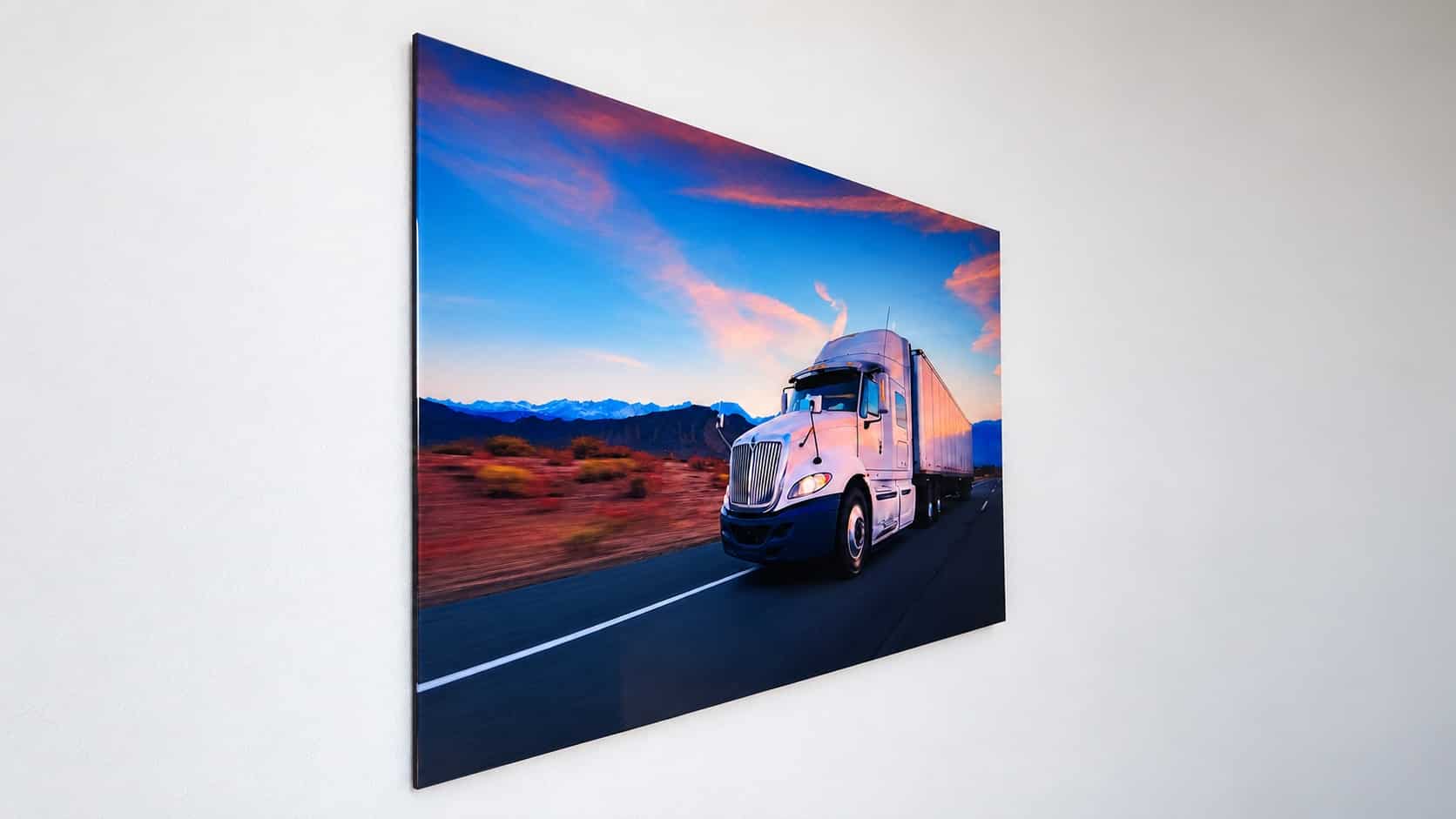 Cuadros de Fotos Personalizado | Canvas y Acrílico HD Cuadro en acrílico de un tractocamión