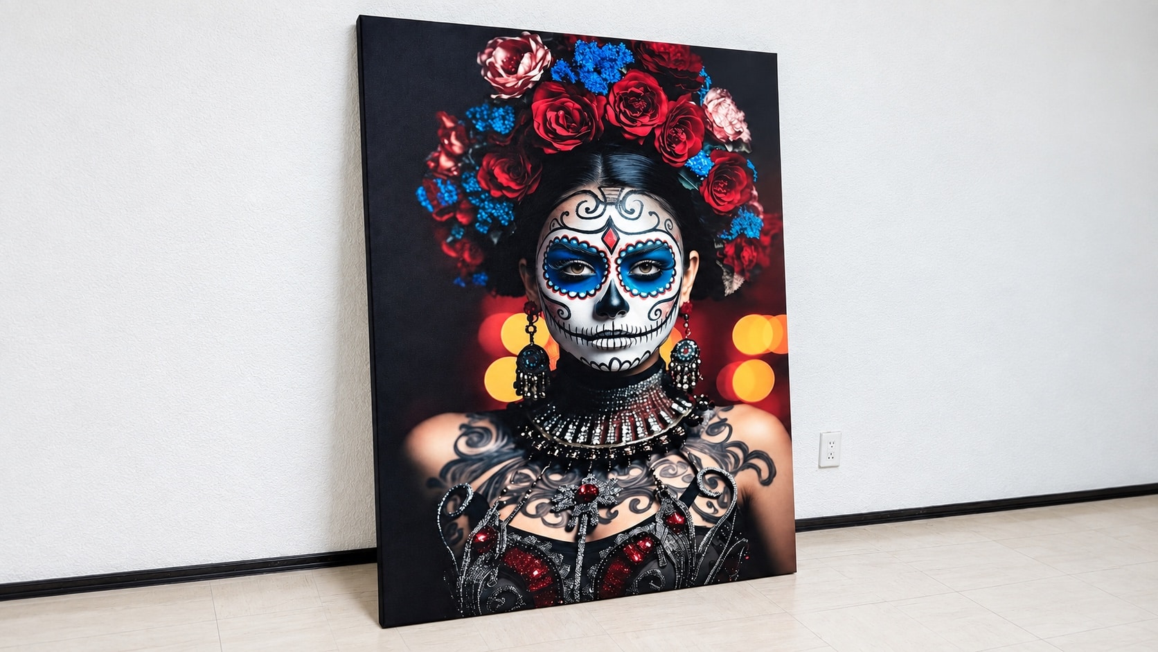 Cuadros de Fotos Personalizado | Canvas y Acrílico HD Cuadro en canvas de una catrina