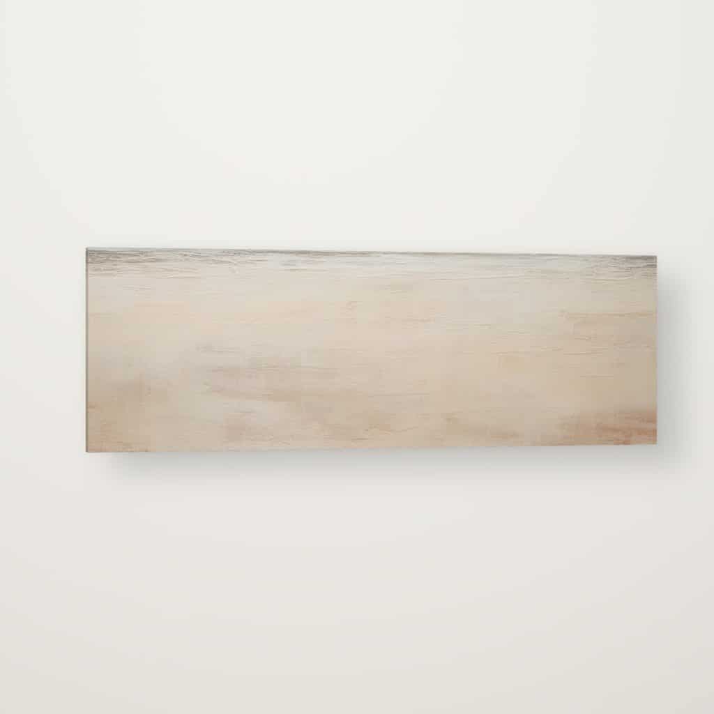Arena y Cielo en canvas con canto en espejo