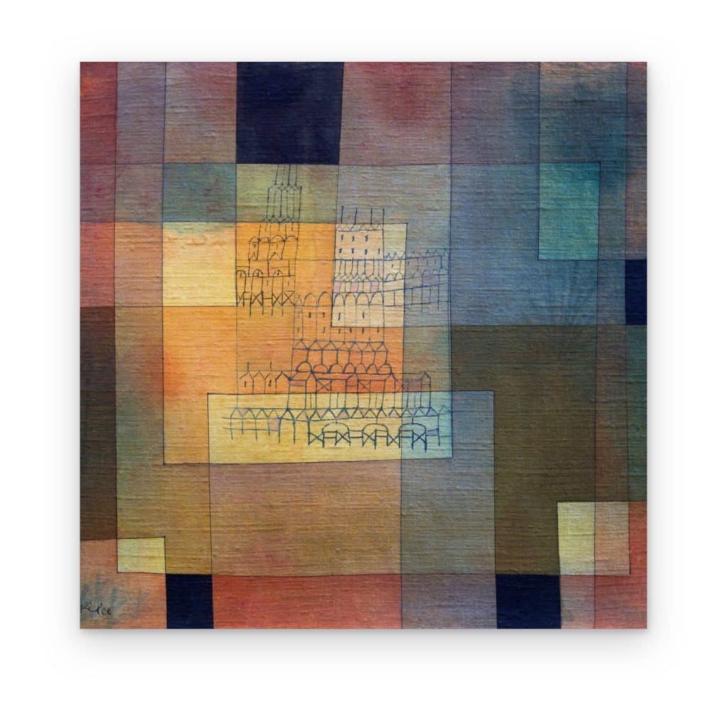 Cuadro Arquitectura Polifónica de Klee impreso en canvas