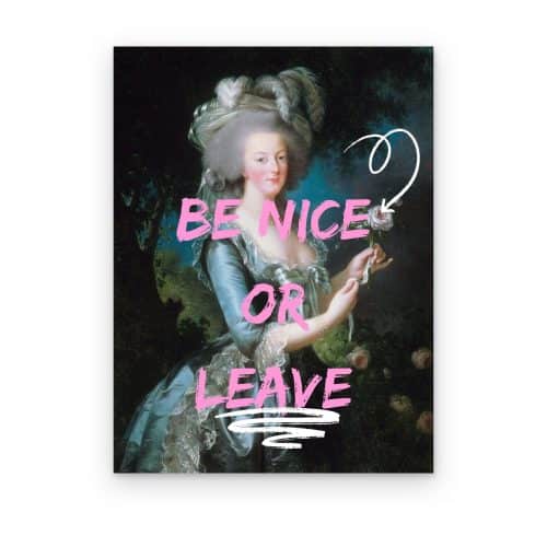 Be Nice or Leave