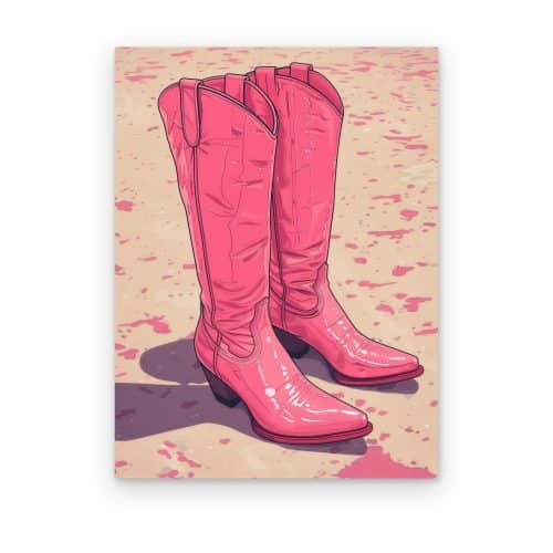 Botas de Charol Rosa