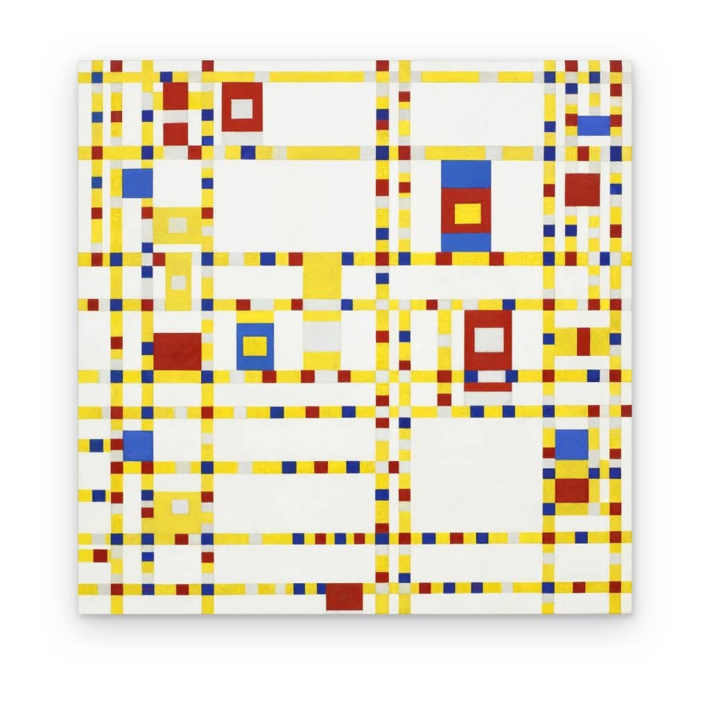 Cuadro Broadway Boogie Woogie de Mondrian impreso en canvas