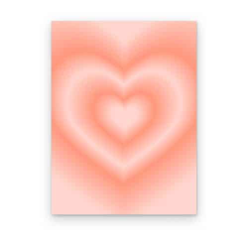 Corazón Aura Durazno
