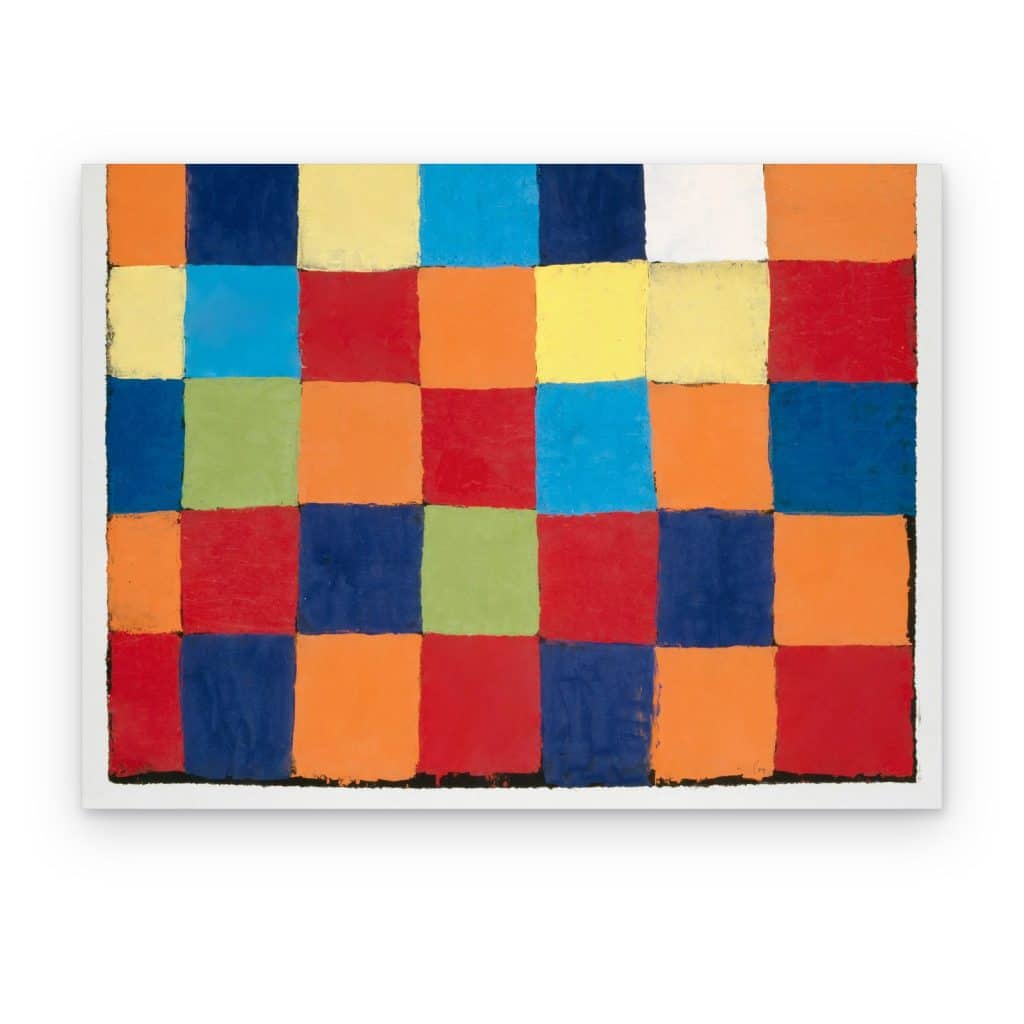 Cuadro Cuadrícula de Color de Klee impreso en canvas