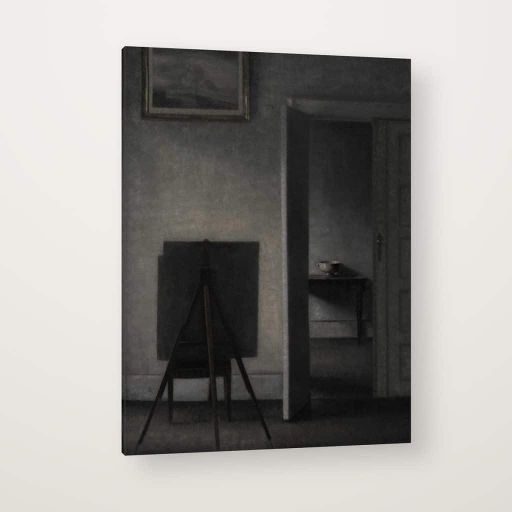 El Estudio en canvas con canto en espejo