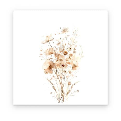 Flores Secas en Beige