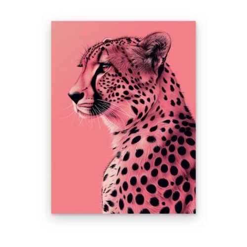 Guepardo Rosa de Perfil
