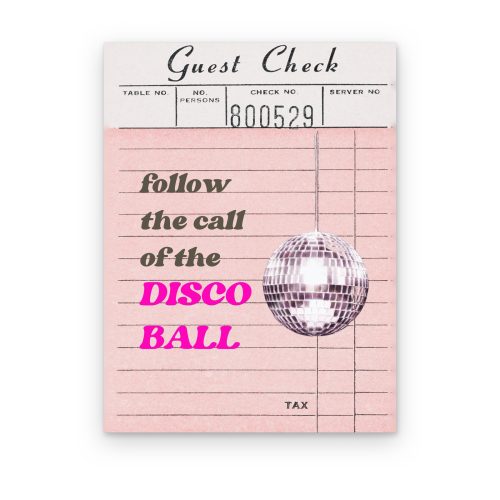 Guest Check Disco Ball