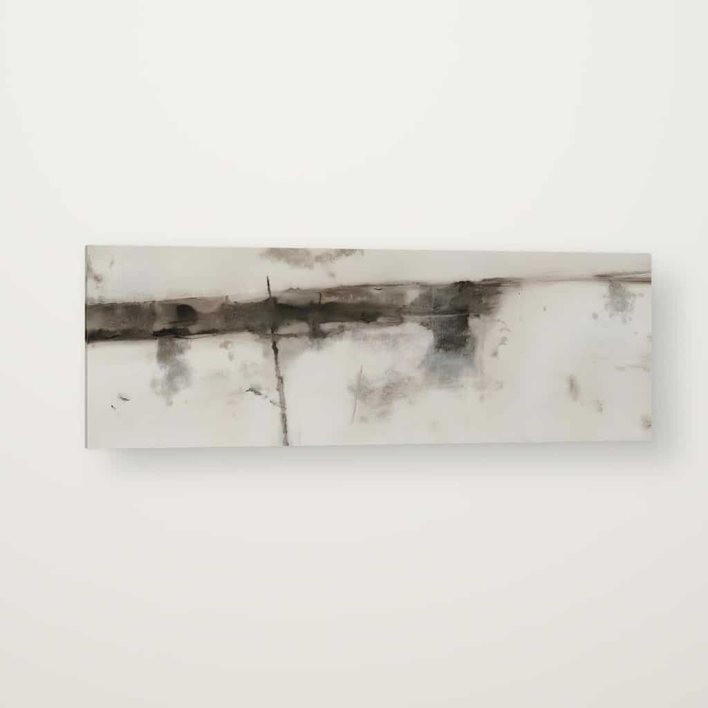 Horizonte Abstracto en canvas con canto en espejo