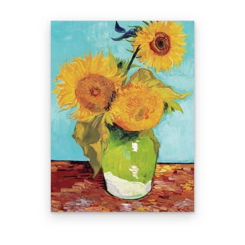 Jarrón con Tres Girasoles