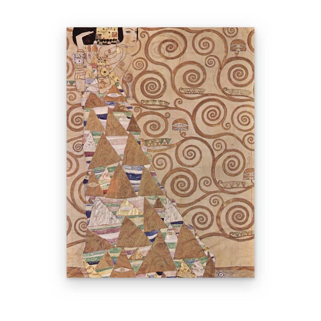 Cuadro La Espera, Árbol de la Vida de Klimt impreso en canvas