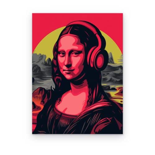 Mona Lisa con Audífonos