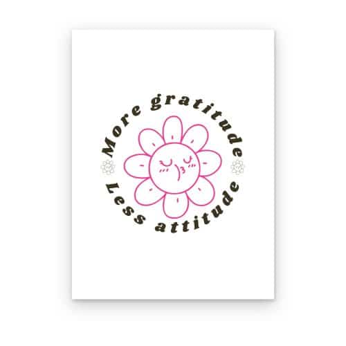 More Gratitude Less Attitude