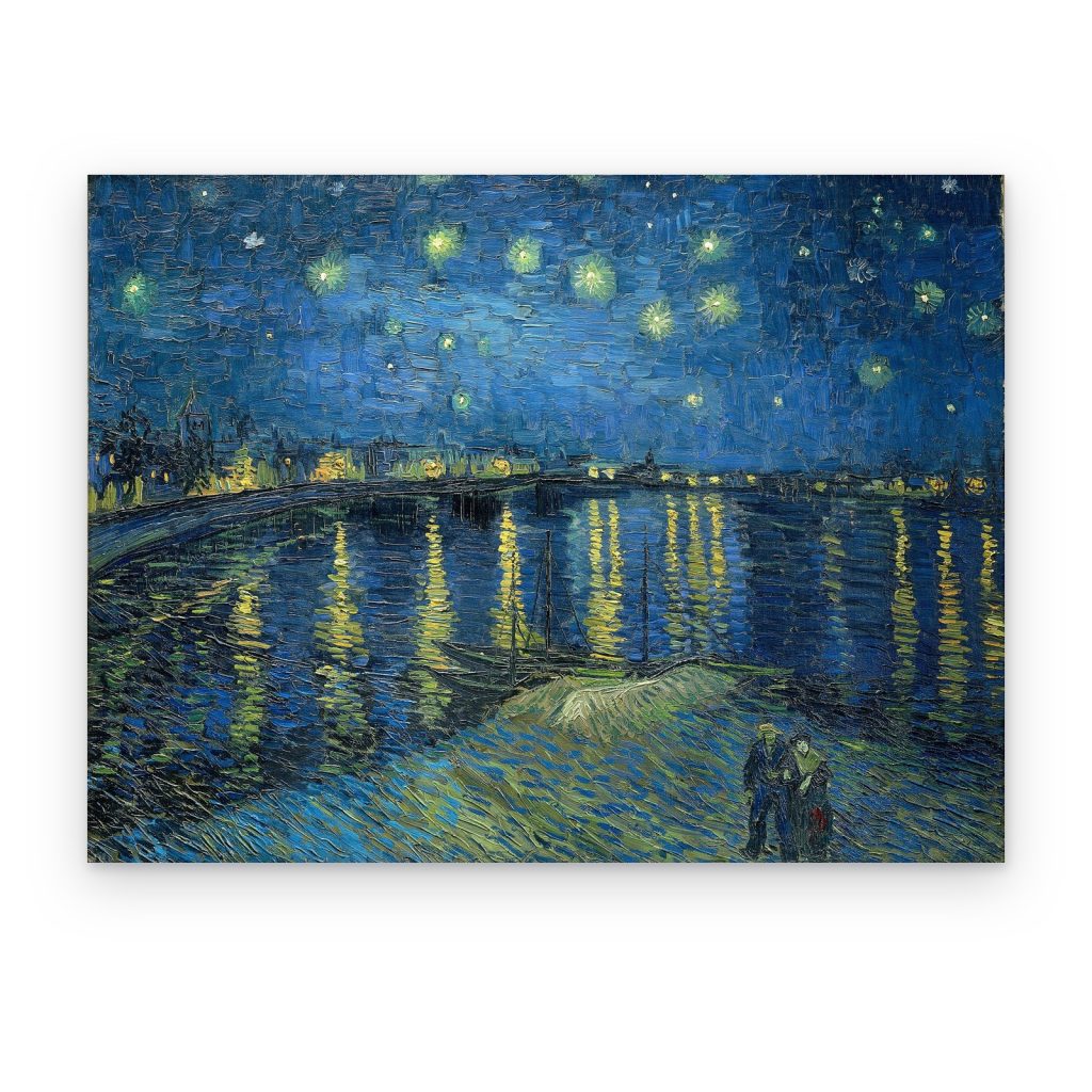 Cuadro Noche Estrellada sobre el Ródano de Van Gogh impreso en canvas