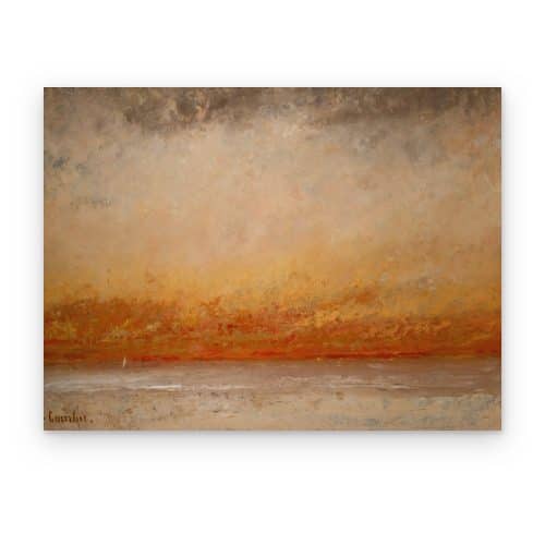 Ocaso sobre el Mar