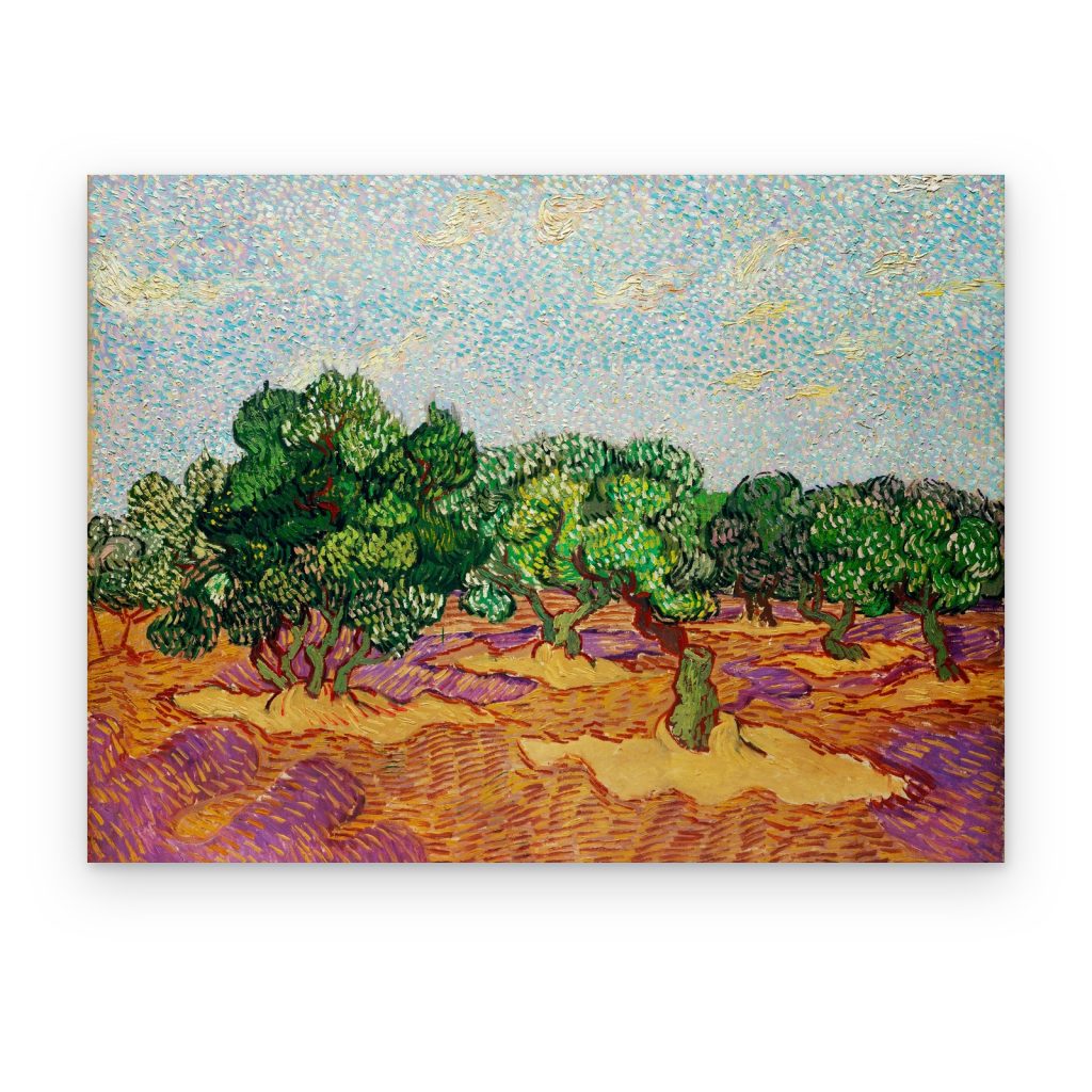 Cuadro Olivos de Van Gogh impreso en canvas