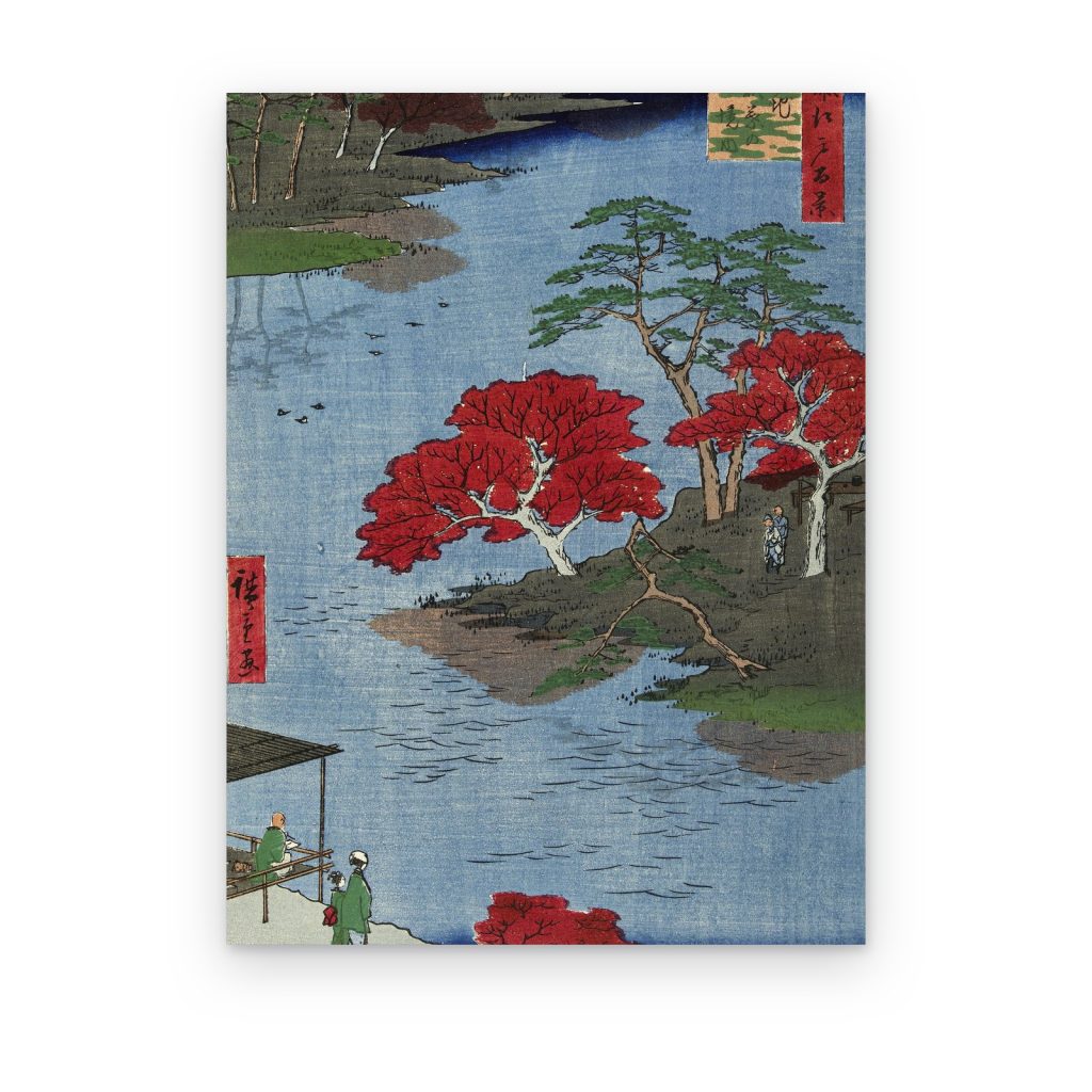 Cuadro Otoño en el Santuario Akiba de Hiroshige impreso en canvas
