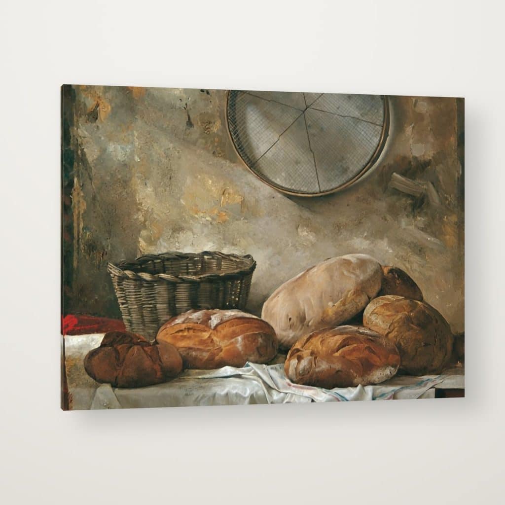 Pan Rústico en canvas con canto en espejo