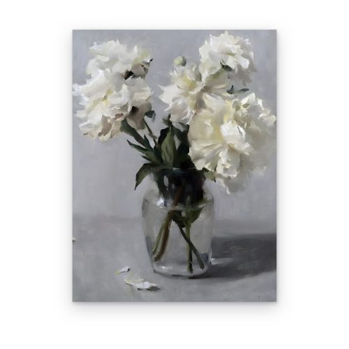 Cuadros de Fotos Personalizado | Canvas y Acrílico HD Peonías Blancas