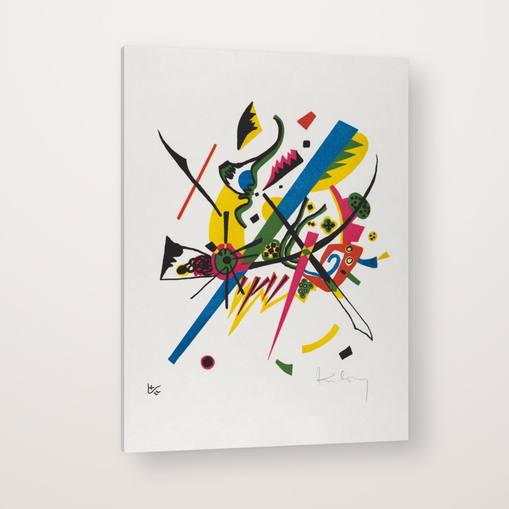 Pequeños Mundos I de Kandinsky en canvas con canto en espejo