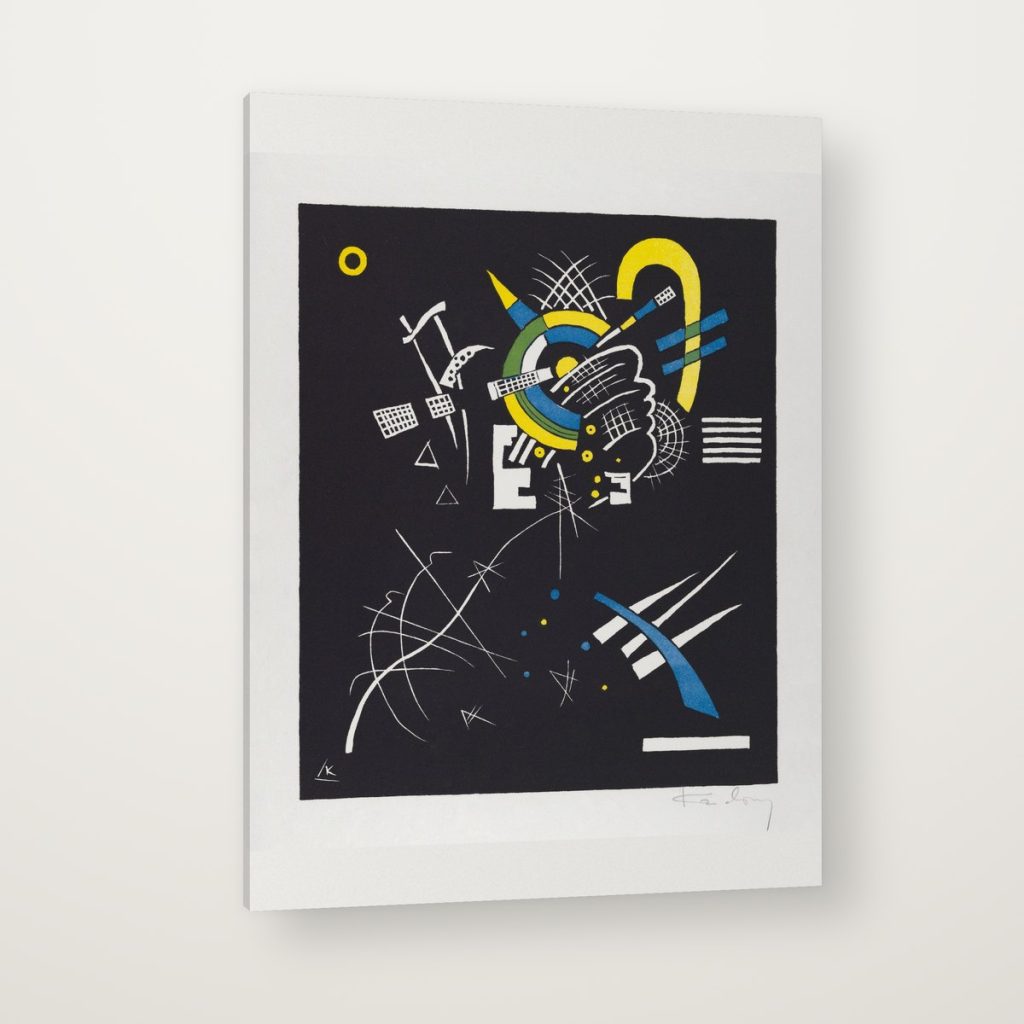 Pequeños Mundos VII de Kandinsky en canvas con canto en espejo