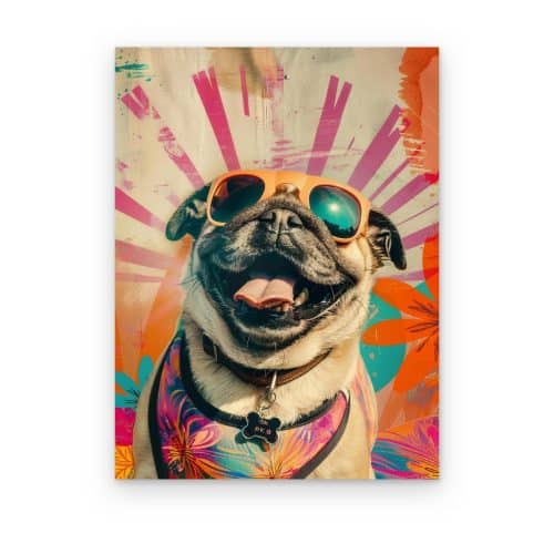 Pug con Lentes