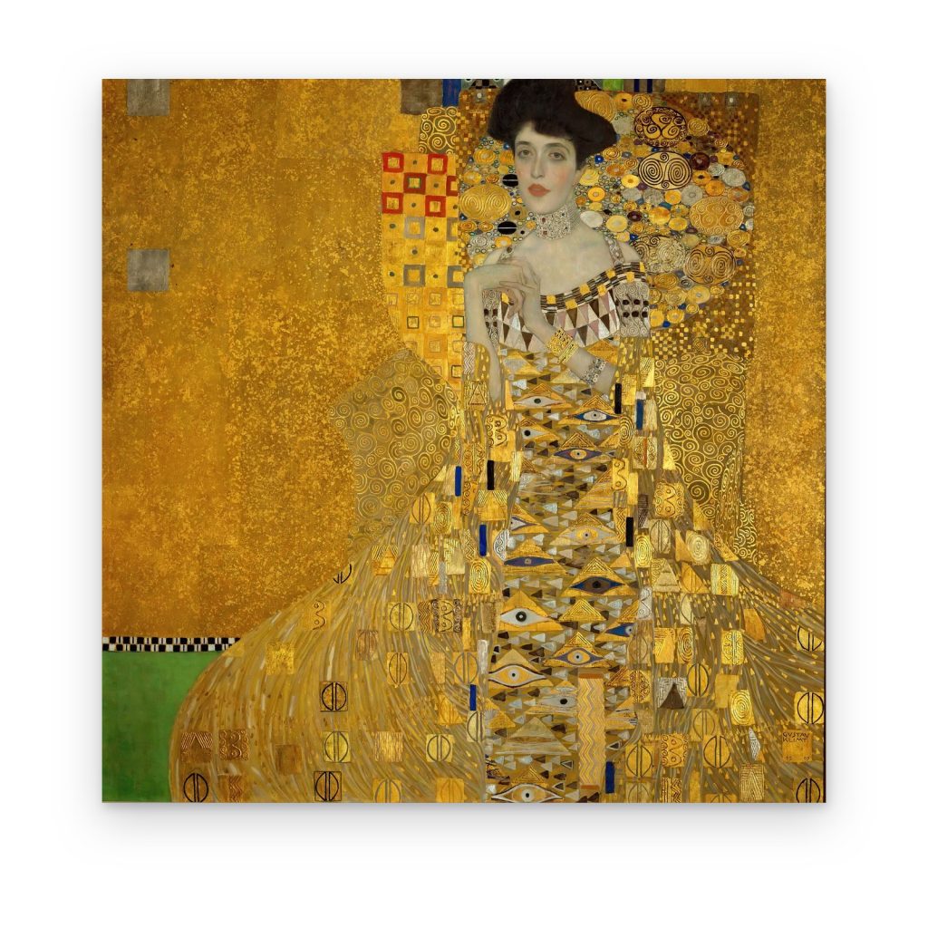 Cuadro Retrato de Adele Bloch-Bauer de Klimt impreso en canvas