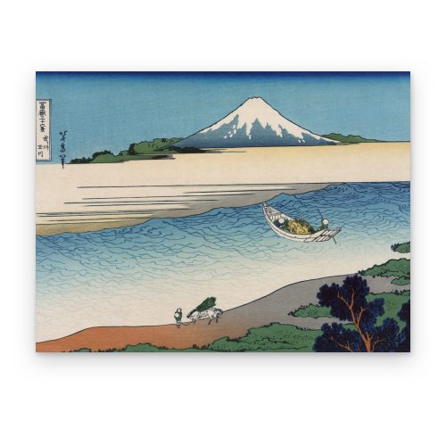 Río Tama de Hokusai