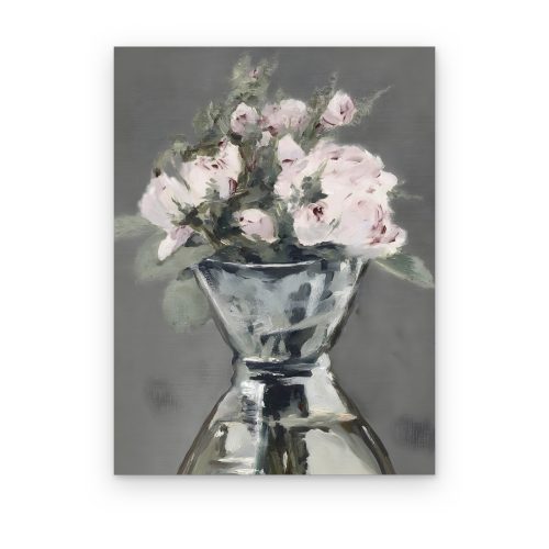 Cuadros de Fotos Personalizado | Canvas y Acrílico HD Rosas sobre Gris