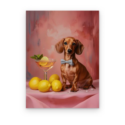 Cuadros de Fotos Personalizado | Canvas y Acrílico HD Salchicha con Moño