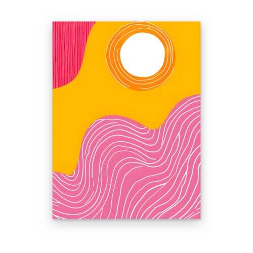 Sol sobre Ondas Rosas