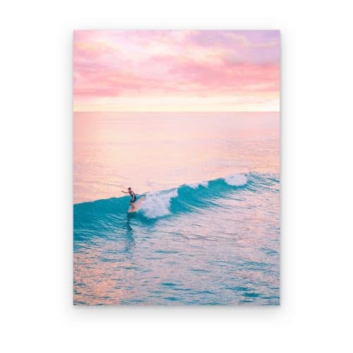Surf bajo Cielo Rosa