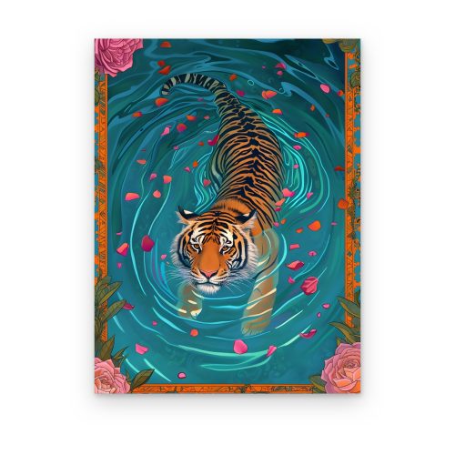 Cuadros de Fotos Personalizado | Canvas y Acrílico HD Tigre en la Alberca